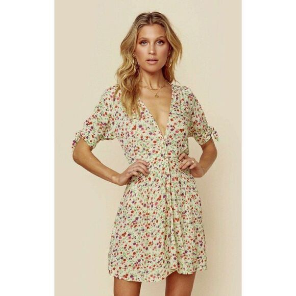 NEW FAITHFULL THE BRAND MARIANNE MINI DRESS - Picture 10 of 10
